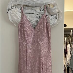 Morgan & Co. Blush Lace Dress